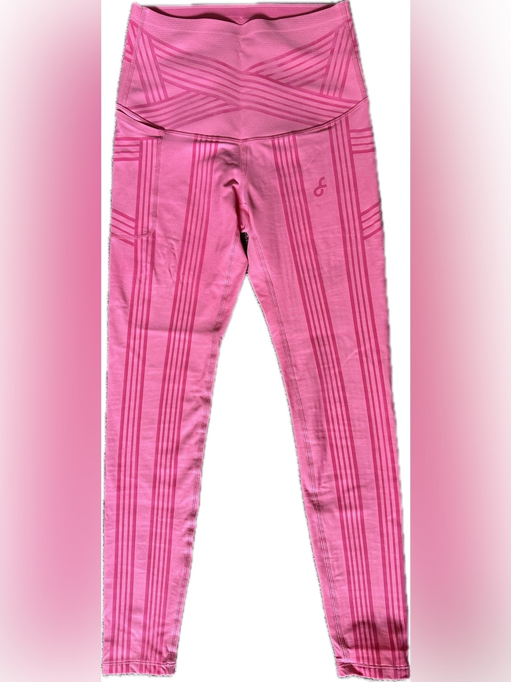 Fanka Body Sculpt Resistance Leggings in Sugar Pink size Medium EUC - Picture 6 of 10